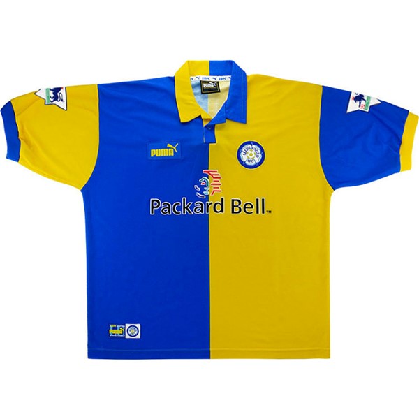 Camiseta Leeds United Primera equipación Retro 1998 1999 Amarillo